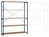 Großfach-Steckregal Grundregal mit 5 Holzverbundböden, HxBxT = 2000 x 1530 x 400 mm | RPK1041.7016