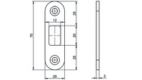 MSL Flachschliessblech B-40341Z.3343,