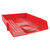 Q-CONNECT LETTER TRAY PLASTIC RED