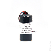 Pack(s) Batterie lithium CR123 3V 1450mAh Molex