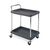 Deep ledge catering and clearing shelf trolleys - 2 tier - Black