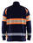 High Vis Sweatshirt 3553 half-zip marineblau/orange - Rückseite