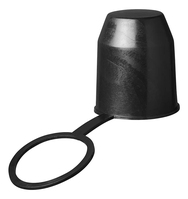 ProPlus 344170 Abdeckkappe für Anhängerkupplung Kunststoff schwarz mit Ring
