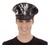 Gorra de Policía negra con lentejuelas Arcoíris Universal Adulto