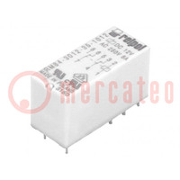 Relay: electromagnetic; DPDT; Ucoil: 12VDC; 8A; 8A/250VAC; 8A/24VDC