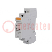 Relay: installation; monostable; NO; Ucoil: 230VAC; 20A; -40÷40°C