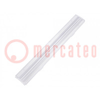 Lentille LED; rectangulaire; polycarbonate; transparent