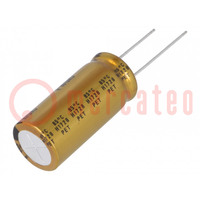 Condensateur: électrolytique; THT; 6800uF; 16VDC; Ø16x35,5mm; ±20%