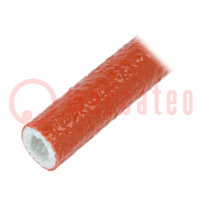 Insulating tube; Size: 16; fiberglass; L: 15m; -55÷260°C; Øout: 22mm