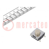 Mikroprzełącznik TACT; SPST-NO; Poz: 2; 0,05A/24VDC; SMT; brak