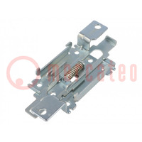 Relays accessories: DIN-rail mounting holder; -40÷80°C; IP20
