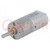 Motor: DC; with gearbox; POLOLU 20D; 6VDC; 3.2A; Shaft: D spring
