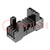 Socket; PIN: 14; 6A; 240VAC; H: 42mm; W: 28mm; for DIN rail mounting