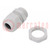 Cable gland; PG13,5; IP68; polyamide; light grey; V-TEC PG