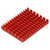 Koellichaam: geëxtrudeerd; met ribben; Raspberry Pi; rood; L: 40mm