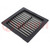 Filter; Cutout: 177x177mm; D: 34mm; IP55; Mounting: push-in; black
