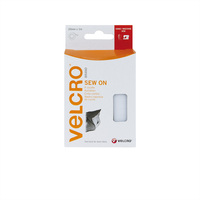 VELCRO® Klettband zum Aufnähen, Haken & Flausch 20mm x 1m Weiß