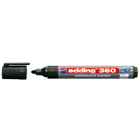 Edding 360 Whiteboardmarker mit Rundspitze Version: 01 - schwarz