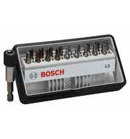 Bosch Schrauberbit-Set Robust Line L Extra-Hart, 18 + 1-tlg., 25 mm, Sicherh. Bits