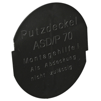 Artikeldetailsicht - Dietzel 000832 Putzdeckel schwarz Durchmesser 70mm ASD/PD 70