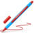 Kugelschreiber Slider Edge, Kappenmodell, XB, rot, Schaftfarbe: cyan-rot