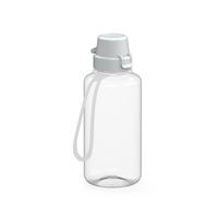 Artikelbild Drink bottle "School" clear-transparent incl. strap, 0.7 l, transparent/white