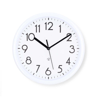 HORLOGE MURALE | DIAMÈTRE: 220 MM | PLASTIQUE | BLANC NEDIS CLWA105WT