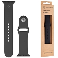 TACTICAL - CORREA DE SILICONA PARA APPLE WATCH 38, 40 Y 41 MM, COLOR NEGRO