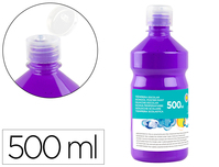 TEMPERA LIQUIDA LIDERPAPEL ESCOLAR 500 ML VIOLETA