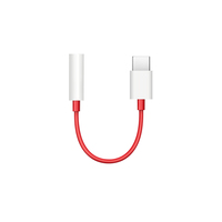 OnePlus TC01W câble de téléphone portable Rouge 0,09 m USB C 3,5mm
