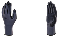 Delta Plus VE722 Workshop gloves Black, Grey Nitrile foam, Polyester 1 pc(s)