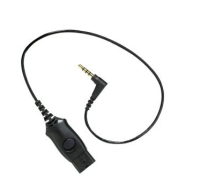 POLY 88729-01 kabel audio 3.5mm Mini-DIN (6-pin) Czarny