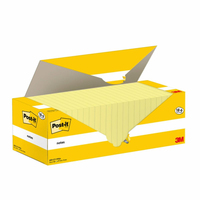 Post-It 3M , Haftnotizen, gelb note paper Rectangle Yellow 100 sheets Self-adhesive