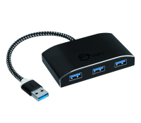 Siig JU-H40F12-S1 interface hub USB 3.2 Gen 1 (3.1 Gen 1) Type-A 5000 Mbit/s Black