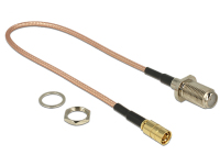 DeLOCK 13024 kabel koncentryczny RG-316 0,25 m F SMB Brązowy