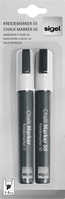 Sigel GL184 krijtstift Beitel Wit 2 stuk(s)