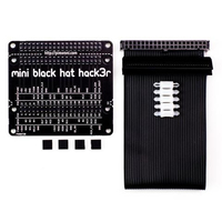 Pimoroni Mini Black HAT Hack3r Zestaw do obwodu drukowanego (PCB) Czarny