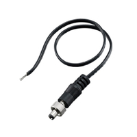 Moxa CBL-PJ21NOPEN-BK-30 power cable Black 0.3 m IEC Type A (5.5 mm, 2.1 mm)