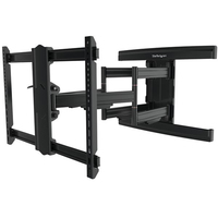 StarTech.com TV Wall Mount supports up to 100 inch VESA Displays - Low Profile Full Motion TV Wall Mount for Large Displays - Heavy Duty Adjustable Tilt/Swivel Articulating Arm ...