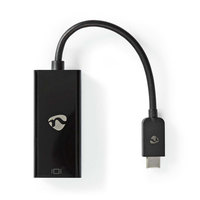 Nedis CCGP64452BK02 câble vidéo et adaptateur 0,2 m USB Type-C HDMI Noir