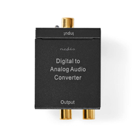 Nedis ACON2510BK audio-omzetter Zwart