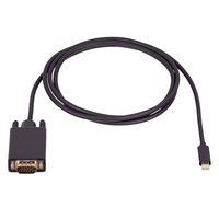 Akyga AK-AV-17 video átalakító kábel 1,5 M VGA (D-Sub) USB C-típus Fekete
