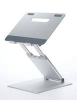 POUT Eyes3 Lift - Aluminium telescopische laptopstandaard, zilvergrijs