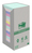 Post-It 654-1RPT-N öntapadós címke Téglalap alakú Eltávolítható Kék, Zöld, Világoskék, Világoszöld, Narancssárga 100 dB