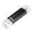Hama Laeta Twin, 64GB USB-Stick USB Type-A / Micro-USB 3.2 Gen 1 (3.1 Gen 1) Schwarz