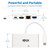 Tripp Lite U444-06N-H4GU-C USB-C Multiport Adapter – 4K HDMI, USB 3.x (5 Gbps) Naben-Port, GbE, 60 W PD-Aufladung, HDCP, Weiß