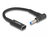 DeLOCK 60031 power cable Black 0.15 m USB C 4.5 x 3.0 mm