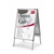 Nobo Chevalet porte-affiches clipsable 700x1000 mm