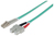 Intellinet 750523 száloptikás kábel 10 M LC SC OM3 Türkizkék