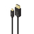 ALOGIC MDP-DP-01-MM cable DisplayPort 1 m Mini DisplayPort Negro